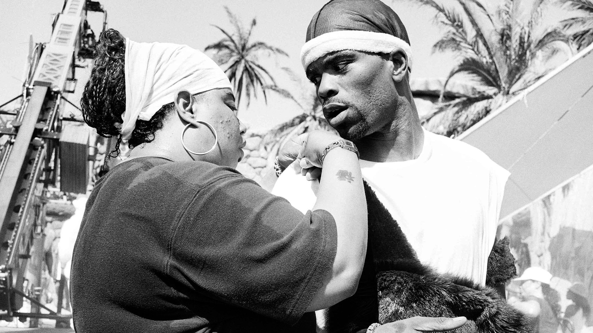 Black-and-white photograph of Method Man